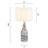 Korando Dimmable Glass Table Lamp-410775460