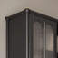 Console rectangulaire en bois massif noir-1784621846