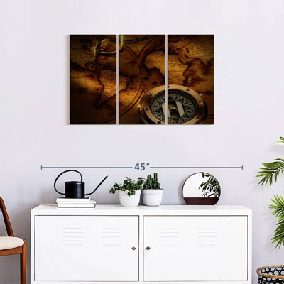 Ensemble de cartes rétro sur toile 3 pièces