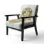 Fauteuil rembourré nautique