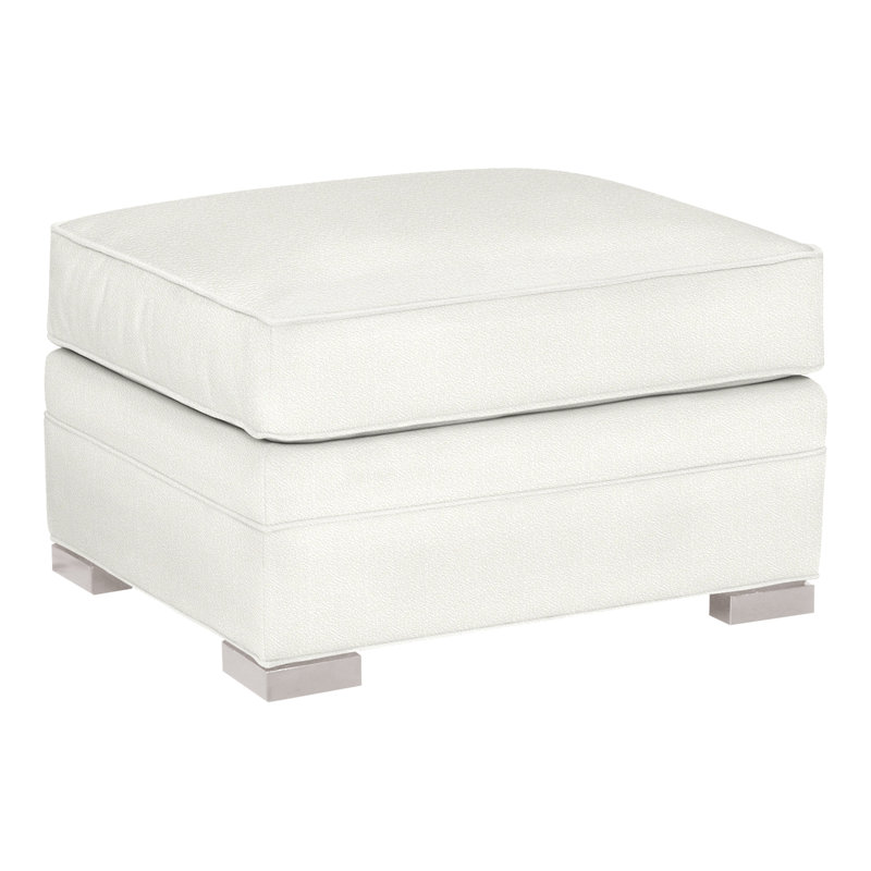 Davidson 28" Ottoman, Dove Gray, Kempsey Sheepskin