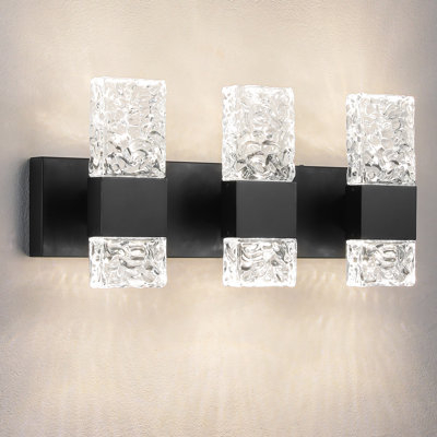 Luxcien Dimmable Crystal Bathroom Vanity Light