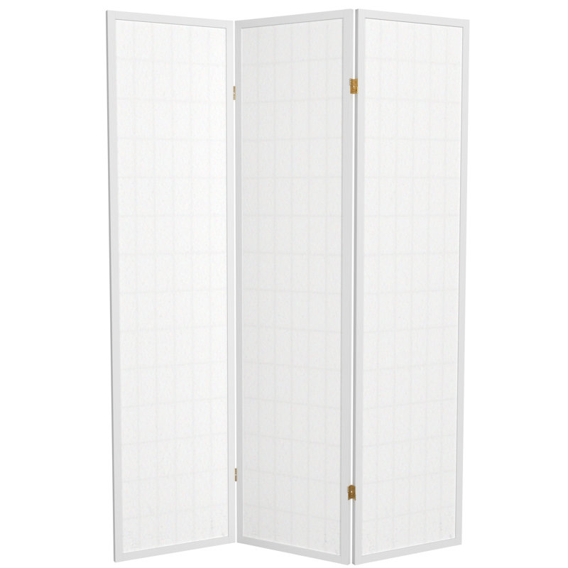 Paravent Shoji pliable Alex 70'' H, Blanc, 3