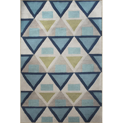 Tapis en polypropylène à motif géométrique Sereina
