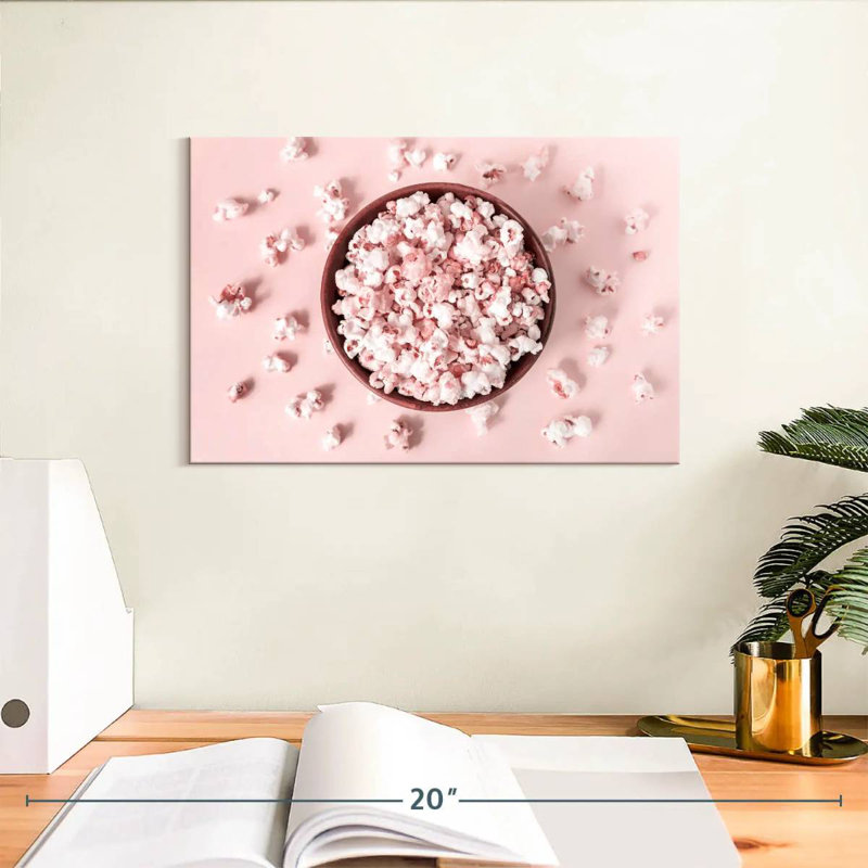Yarlin Baby Pink Popcorn, 8" H x 12" W