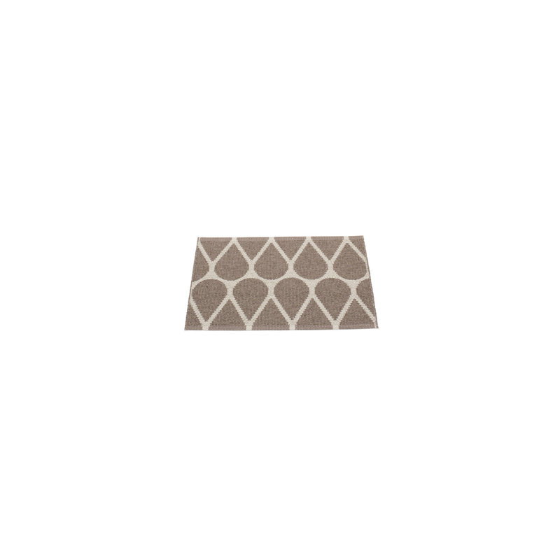 Otis Geometric Area Rug in Dark Mud/Beige, Rectangle 1'9" x 2'3"