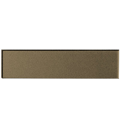 Carrelage mural de cuisine et de salle de bain de style grand format à bord droit en verre de 4 po x 16 po Forever Matte