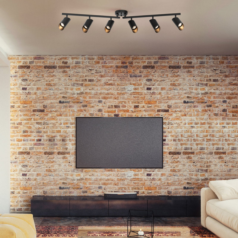 46'' 6 -Light Fixed Track Track Kit with Dimmable and Adjustable Head