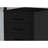 Black Laminate Rolling File Container, For Neat Office Organization Cabinet In Laminate, With Adequate Storage Drawers