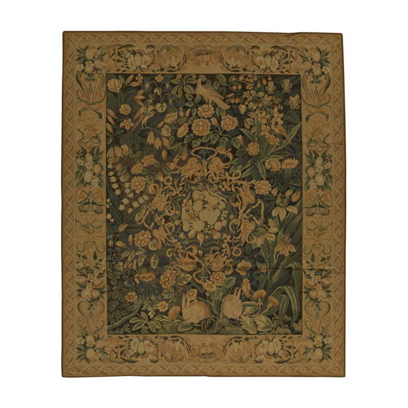 Hand-Knotted High-Quality Brown Area Rug