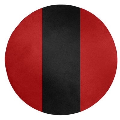 Tapis de zone rouge/noir