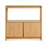 Open Plan Solid Wood Etagere Bookcase-805793183