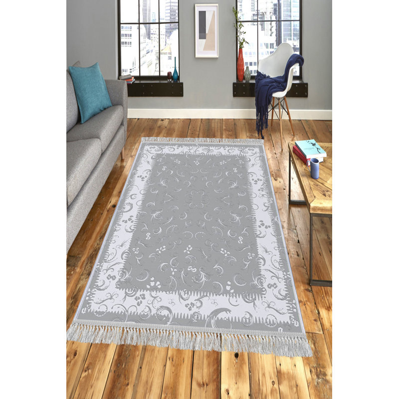 Luxurious Velvet Area Rug (4.6 x 7.2 ft), 100% Antibacterial Fabric, Non-Slip Cotton Backing, Pile Height: 0.4 in | Machine Washable, 3D Digital Print Design | Perfect for Living Room & Bedroom Decor, Soft & Durable