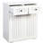 Laundry Cabinet With 2 Removable And Pull - Out Drawers, Ideal For Keeping In , White Color, 15.76 Inches Wide