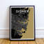 Sydney City Map - No Frame Print-195145686