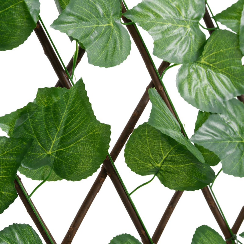 Treillis de vigne artificiel vidaXL vert extensible, L 40 cm x P 30 cm