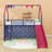 Twin Metal House Loft Bed With Slide And Playful Accessories-193863688
