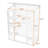 Wooden Walk-In Greenhouse with Folding Shelves, Polycarbonate Panels and Anti-Fall Protection-113957839