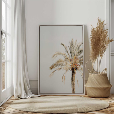 Golden Palm View Canvas Print