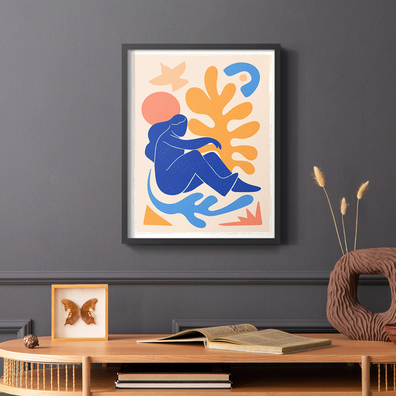 Matisse CECLXII, reproduction encadrée - bois massif, Noir, H 28 po x l 22 po
