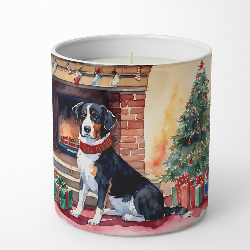 Christmas Tree Scented Tumbler Candle with Ceramic Holder