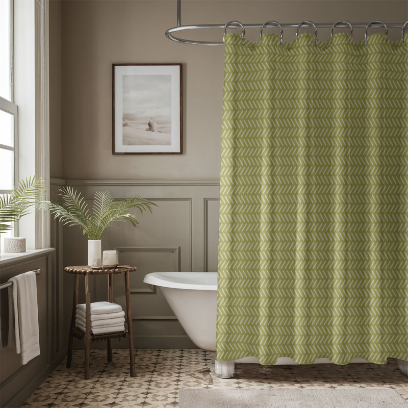 Rideau de douche Topaz Net - Premium, H 74 po x l 71 po, Vert