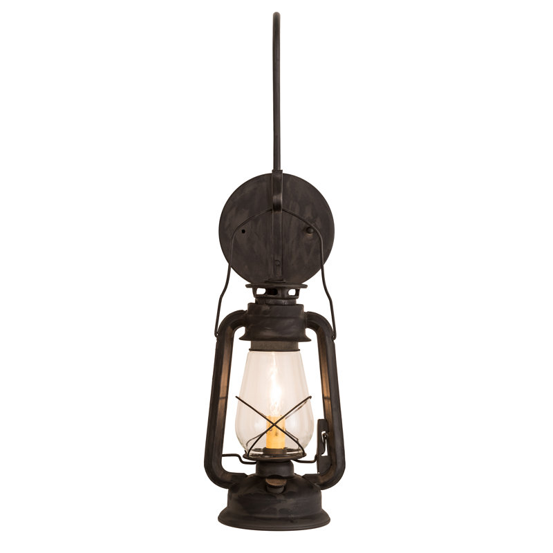 Miner's - Light Outdoor Wall Lantern, Costello Black