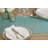 Series Flash Braided Short Table Flag in Turquoise Color