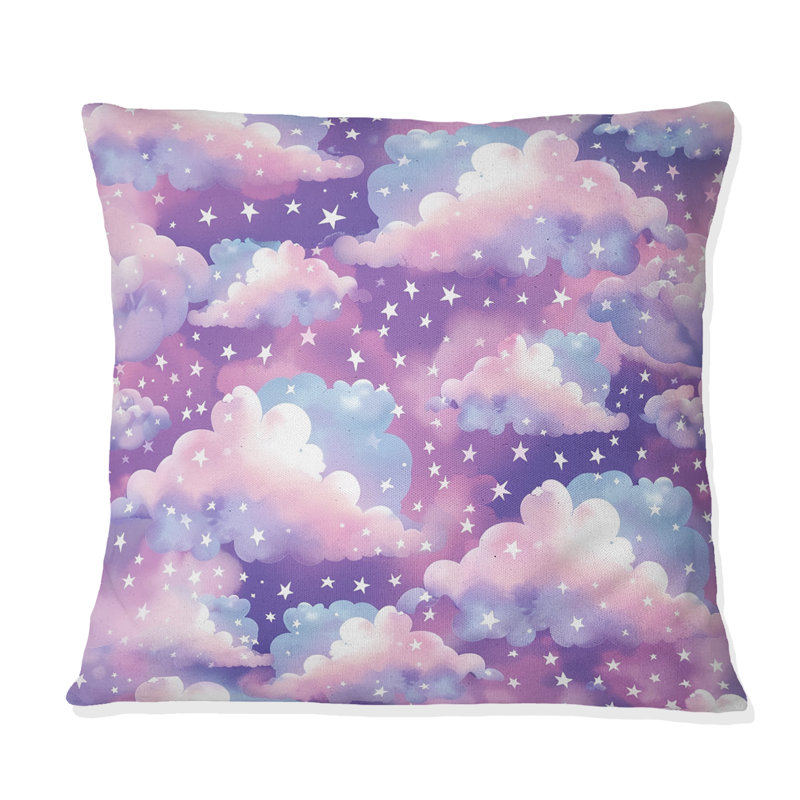 Coussin en coton Cotton Dream Cloud Dreams, H 18 po x H 18 po