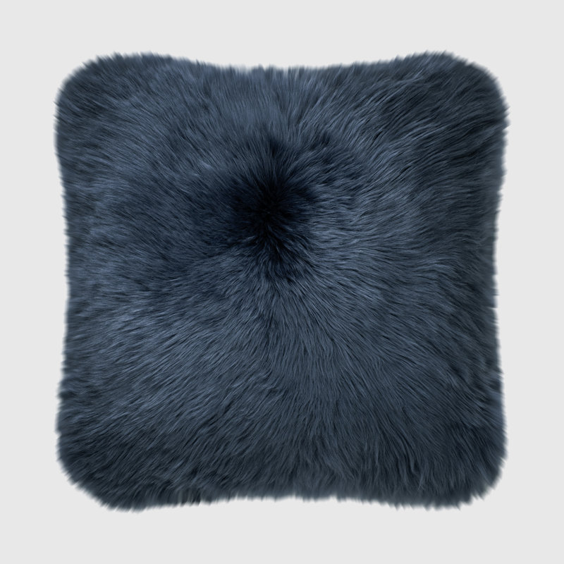 Housse et insert de coussin carré Fieldman Euro, Indigo, 18" x 18"