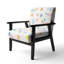 Aaira - Joy Geometric Simple - Fauteuil rembourré Mid-Century