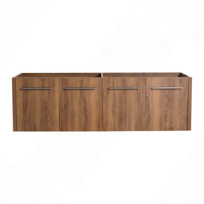 60" Wall-Mounted Bathroom Vanity (Only The Cabinet Body, No Top Sink)