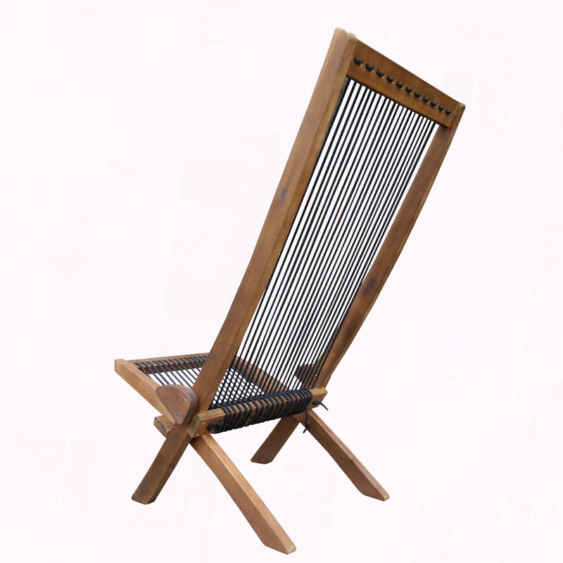 Chaise d'extérieur pliante en bois