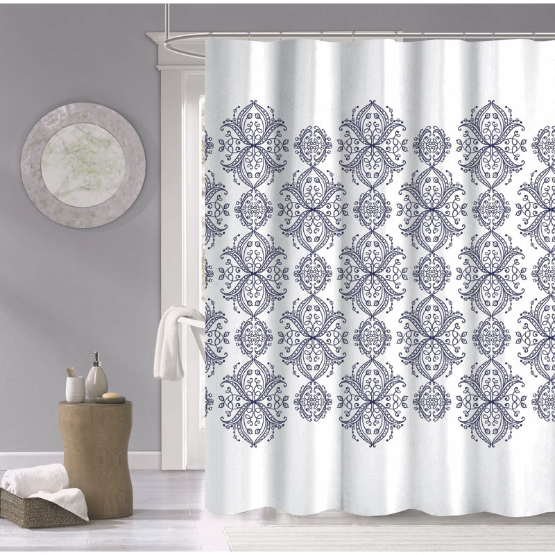 Rideau de douche simple 100% coton Annabele