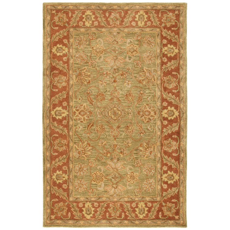 Santoyo Hand Tufted Wool Floral Rug