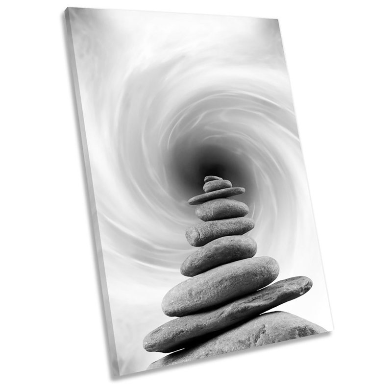 Abstract Pebble Tower - Wrapped Canvas Print, 137.2cm H x 91.4cm W