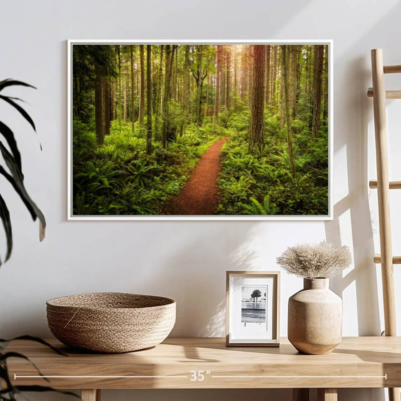 Washington Rainforest, Cadre flottant blanc, 25 po x 17 po