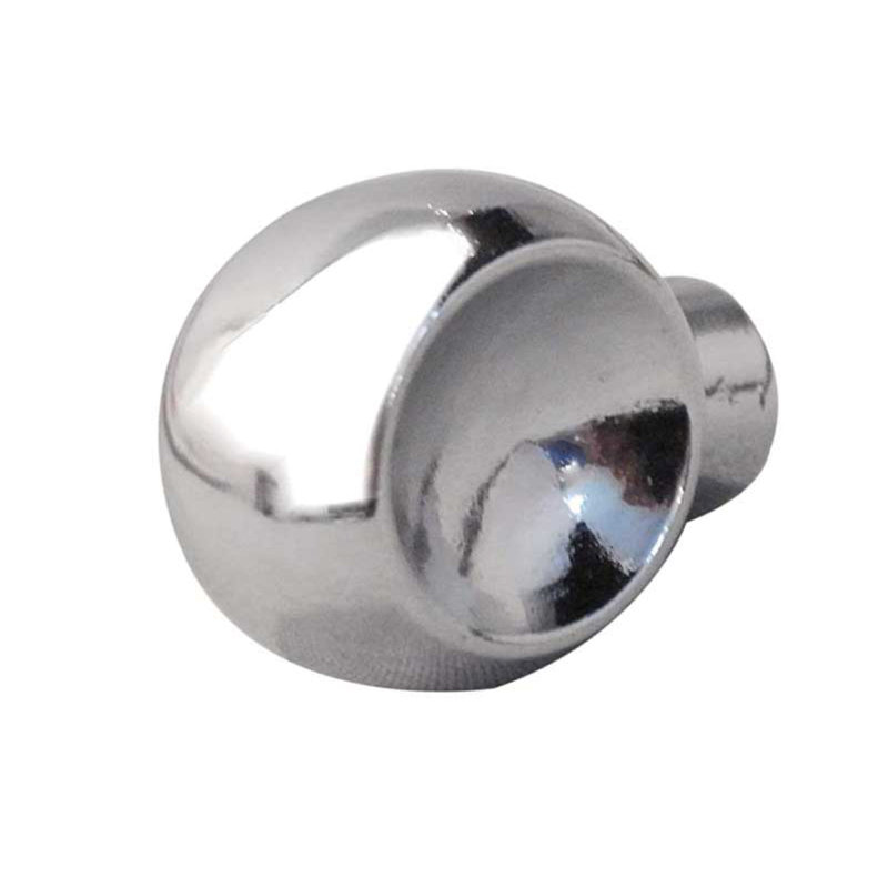 Tempio 15mm Diameter Mushroom Knob, Polished Chrome