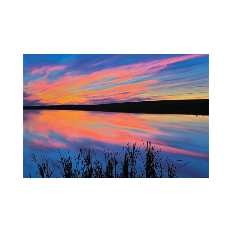 Canada, Saskatchewan, Viscount. Sunset Reflected In Pond. by Jaynes Gallery - Wrapped Canvas Gallery-Wrapped Canvas Giclée