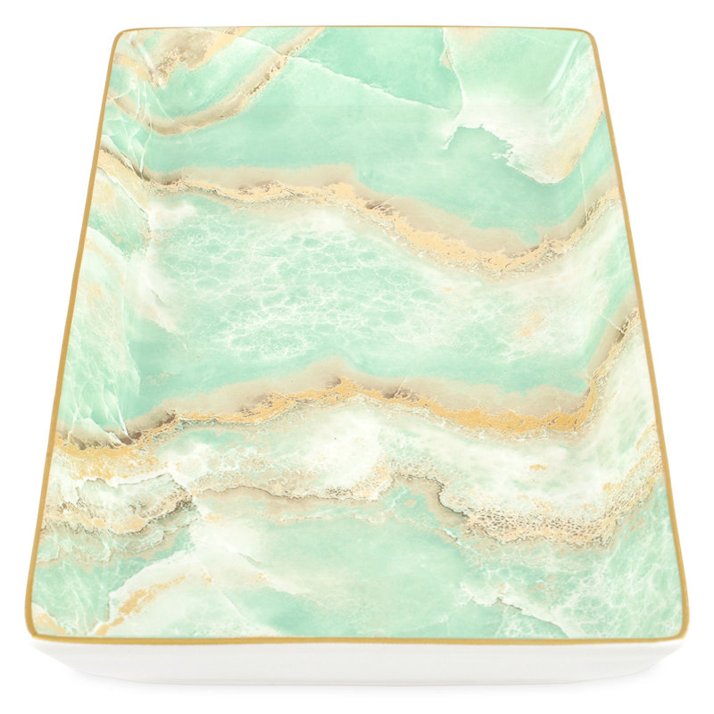 Canora Grey Manneville Porcelain China Tray