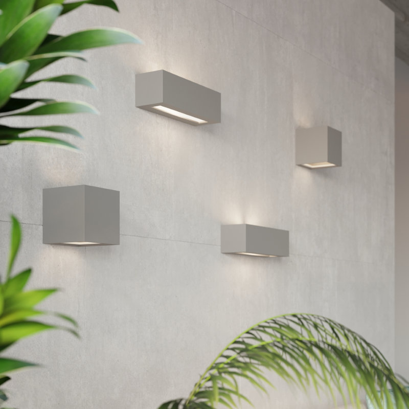 1 Light Wall Light, Grey