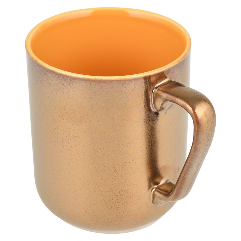 Kater Porcelain Coffee Mug, Gold/Yellow