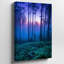 Toile, "Mystical Forest Scene At Twilight" mettant en vedette des arbres imposants avec art mural, Troncs élancés et feuillage dense-1482020072