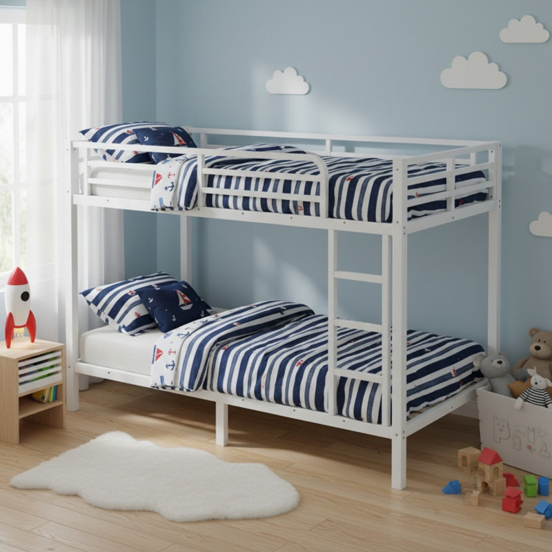 Metal Twin XL Over Twin XL Bunk Bed For Teens And Adults, Twin XL Over Twin XL