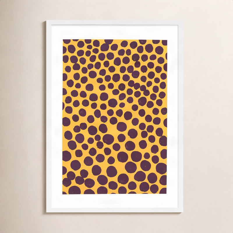 Navi Maroon on Pumpkin par Michela Sorrentino - Peinture, H 50 po x l 35 po x P 1,25 po, Blanc