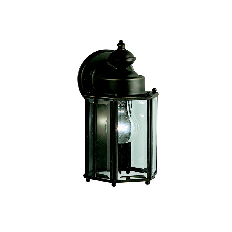 Lanterne murale d'extérieur 1 lumière Caroline, Bronze vieilli