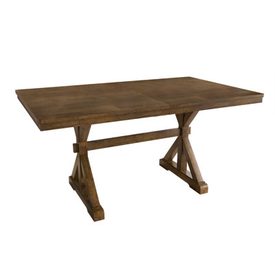59'' L DINING TABLE IN BROWN WALNUT