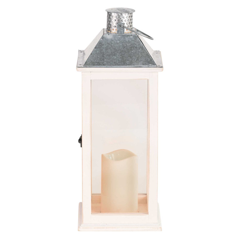 17'' H Tabletop Lantern with Candle Included