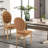 Upholstered Dining Side Chairs,Orange-650722730