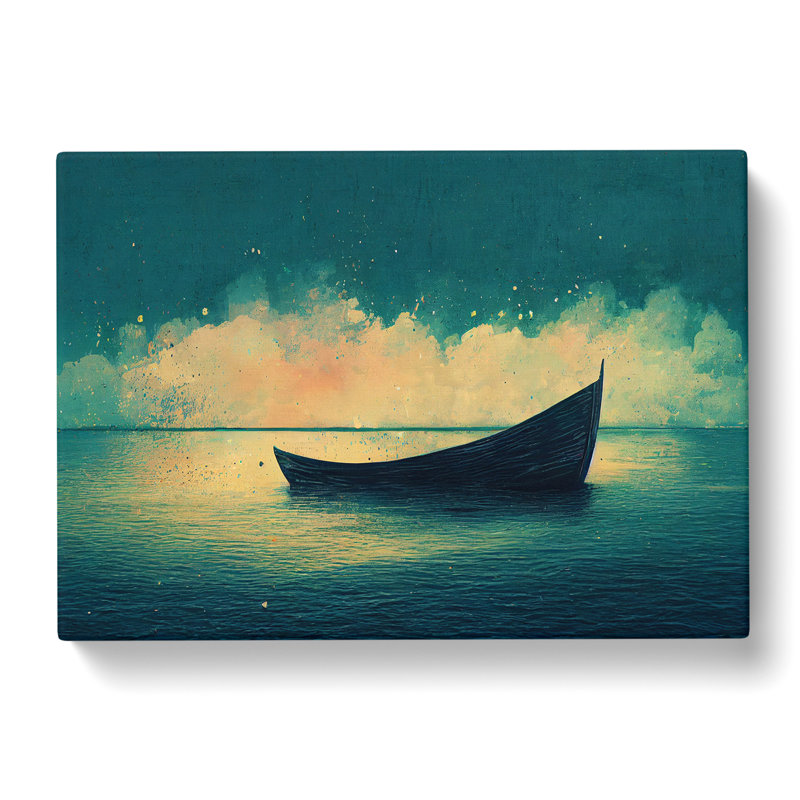 Boat Paint Splashed Vol.2 - Wrapped Canvas, 35cm H x 50cm W x 3cm D